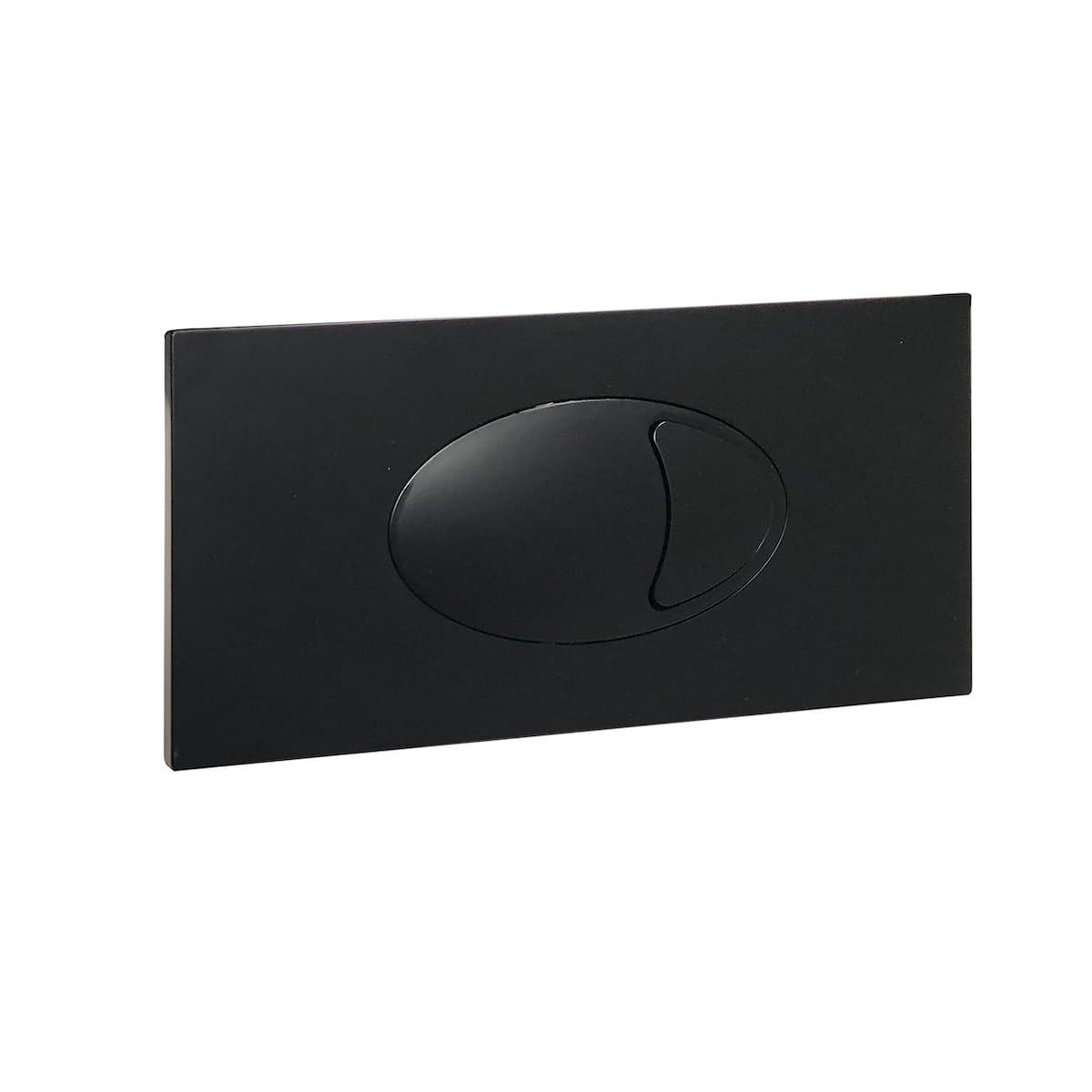 Corso Bathrooms Matt Black Noir Black Flush Plate | | Cistern Button | Toilet Button | Dual Flush Plate | For Use With Cable Operated Cisterns |