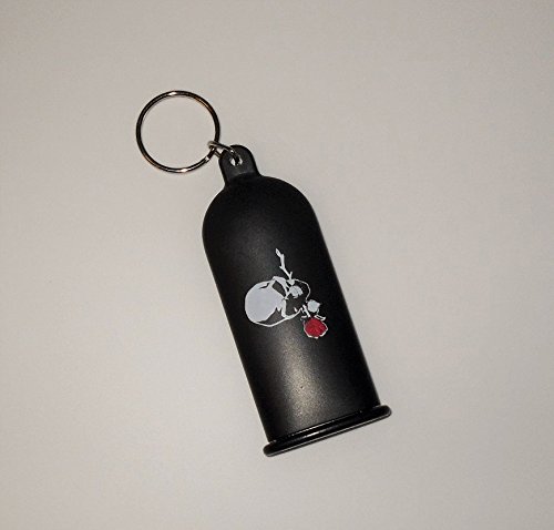 Preisvergleich Produktbild Kondom Kondomhalter Schlüsselanhänger Kondombox " Totenkopf mit Rose "