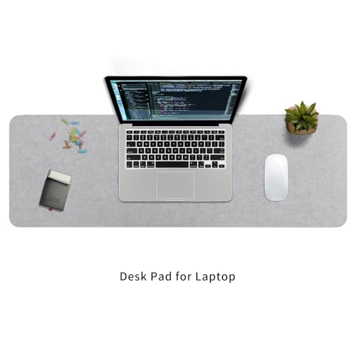 Image of DAWNTREES Felt Desk Pad, Large Felt Mouse Pad and Keyboard Mat, 36 inch x 12 inch