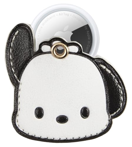 Image of Sonix x Sanrio Character Keychain Case Compatible with Apple AirTag | Protective AirTag Cover Keychain | Pochacco