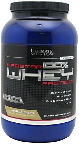 ULTIMATE NUTRITION PROSTAR WHEY, VANILLA CREME, 2LB Tub by Ultimate Nutrition Prostar Whey