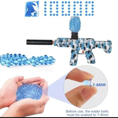 3 por 1-2 Armas De Brinquedo Elétrica Airsoft Mp5 40k e 10 mil Bolinhas + Silenciador