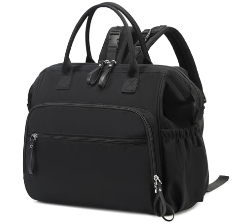 Large Diaper Bag Tote with Pockets and Clips