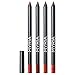 MYRIA BEAUTY Lip Liner Pencil Set - 4 Colors Pack - Creamy, Matte, Long Lasting - Cruelty Free - Paraben Free - Sharpenable