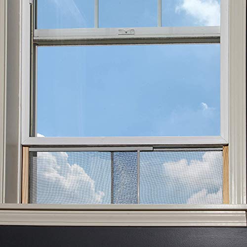 Adjustable Window Screen Built to Help Air Circulate Through Your Home, Adjusts Its Width Within a Range of 22" - 37" - 10 in high, Installs in Seconds No Tools Needed
