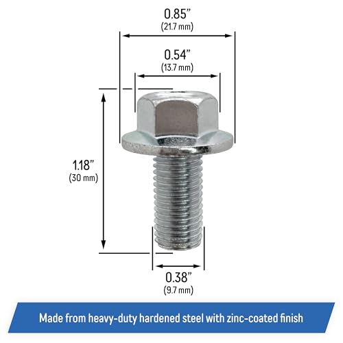 Image of Mower Blade Hex Bolts Replacement for Honda - 90105-960-710 (6 Pack)