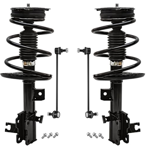 Detroit Axle - Front Struts Sway Bars for 2013-2018 Nissan Altima, 2 Struts with Coil Spring Assembly 2 Sway Bar End Links 2014 2015 2016 2017 Replacement Suspension Kit