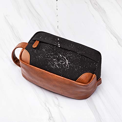 Vorspack-Toiletry-Bag-Hanging-Dopp-Kit-for-Men-Water-Resistant-Canvas-Shaving-Bag-with-Large-Capacity-for-Travel-Black
