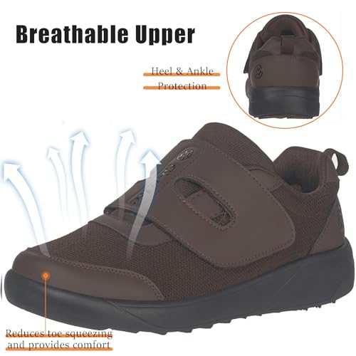 Image of Sisttke Women's Diabetic Shoes Wide Toe Box Slip-On Shoes