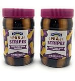Hill Country Fare Creamy Peanut Butter & Jelly Stripes 18oz - 2 jars (Peanut Butter & Grape)
