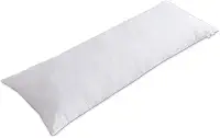 Refil para Xuxão Travesseiro de Corpo, Antialérgico, TNT 45g, Enchimento em Silicone Extra Virgem, Branco, 130x45x30cm