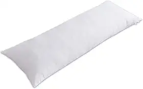 Refil para Xuxão Travesseiro de Corpo, Antialérgico, TNT 45g, Enchimento em Silicone Extra Virgem, Branco, 130x45x30cm