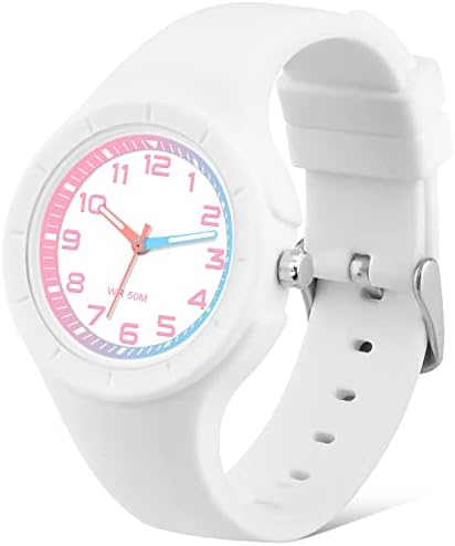 Juboos Kids Analog Watch 50M Waterproof Silicone Strap for 5-12 Years Old Boys Girls Time Teaching Quartz Watches, Kids Gifts Juboos Kids Analog Watch 50M Waterproof Silicone Strap for 5-12 Years Old Boys Girls Time Teaching Quartz Watches, Kids Gifts