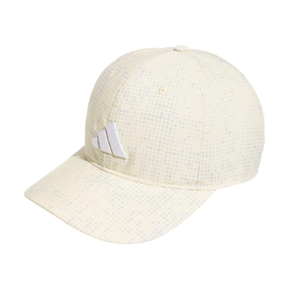 adidas Women's Ultimate365 Tour Performance Print Golf Hat Cap, Warm Vanilla, One Size