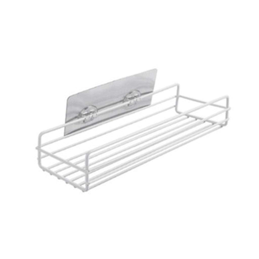 AGYH Bathroom Shelf Wall Hanging Bathroom Punch-Free Storage Rack Vanity Wall Storage Rack (Color : White)