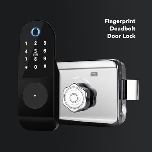 Fechadura de Porta Inteligente, Fechadura de Porta Com Impressão Digital Com Vários Métodos de Desbl