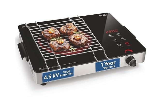 Image of Induction Infrared Grill Stand for Cooktop | Stainless Steel Universal Flame Diffuser Plate | Heat Diffuser for Gas & Induction Stove | Roti, Chapati, BBQ, Tandoor Grill Rack