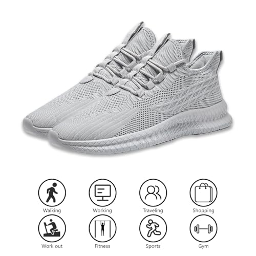 Image of DLWKIPV Womens Walking Shoes Slip On Sneakers Tennis Shoes Running Sport Workout Gym Shoes Athletic Non Slip Lightweight Breathable Fashion Casual Shoes for Travel Work