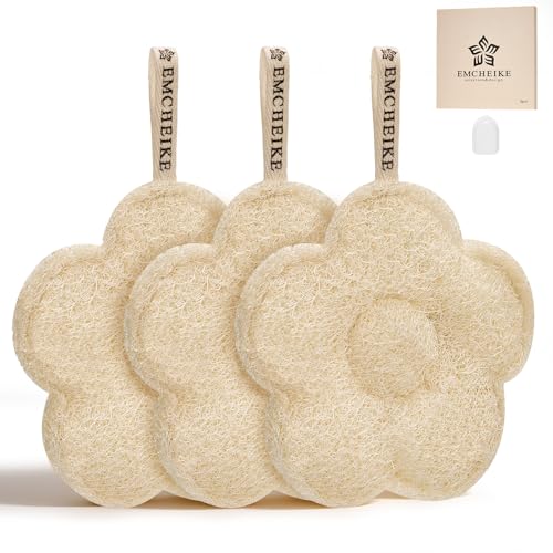 10 Best Natural Body Sponges for Gentle and Eco-Friendly Cleansing 3 Egyptian Natural Loofah Bath Body Scrubber 3-Pack