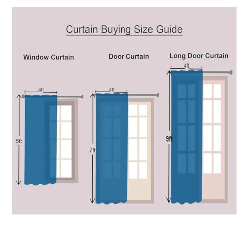 Image of Double Curtains 2 in 1 Embroidery Transparent Curtain with 80% Blackout Curtain Best for Every Interior Living Room (creem 9 L4 W feet Set 2)