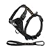 Price comparison product image Kurgo Tru-Fit Smart Dog Walking Harness, Quick Release Buckles, No-Pull Training Clip, Includes Seat Belt Tether, Extra Small-Black