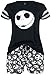 Pesadilla Antes De Navidad Jack Skellington Mujer Pijama Negro 3XL, 100% algodón,