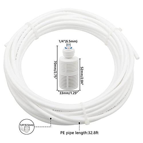Manguera de tubo de 10 metros con conectores rápidos para purificadores de agua RO de cocina 3