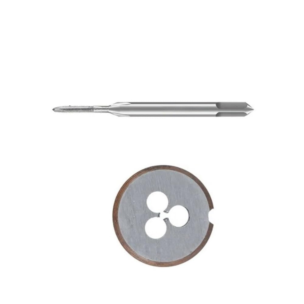 Tocca e muori, Combinazione di stampi for Maschi manuali 2 Pezzi M1-M10, Set e matrici metriche, utilizzati for la Riparazione filetti, maschiatura Foratura, Utensili(M2.5x0.45)