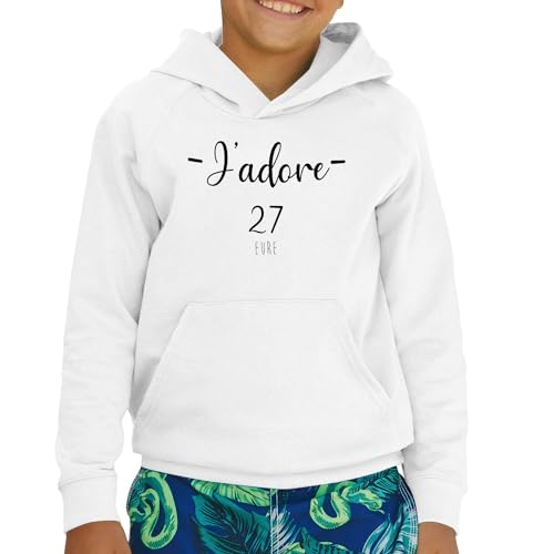 Sweat à capuche enfant J'adore 27 Eure de style premium