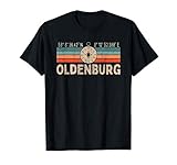 Vintage Oldenburg Kompass Retro Heimatstadt T-Shirt