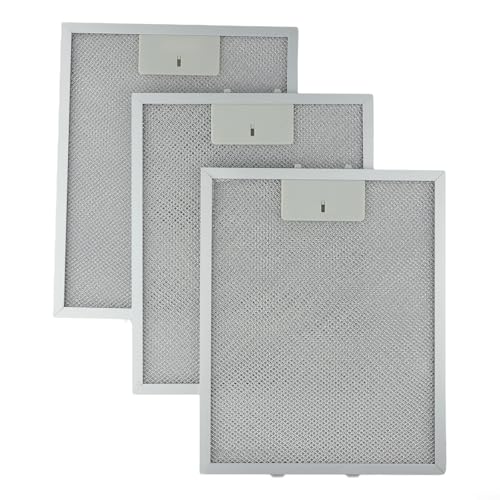 3 filtros de campana extractora, filtros de ventilación de aluminio, filtro de grasa de repuesto para campanas extractoras, 310 x 250 x 9 mm
