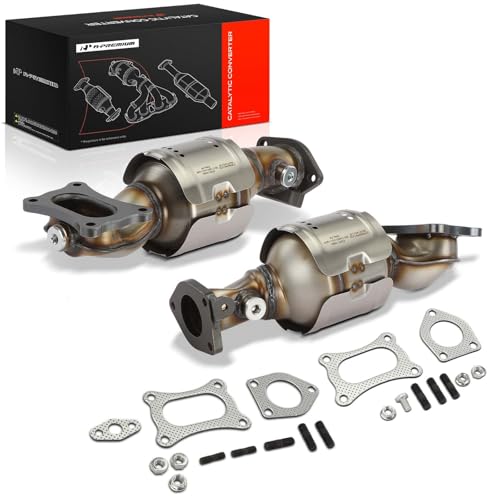 A-Premium Front 2-PC Catalytic Converter Kit Direct-Fit Compatible with Honda Accord 2008-2017 Pilot Odyssey Ridgeline Crosstour & Acura MDX RDX TLX TSX TL ZDX RL 3.5L 3.7L EPA Compliant