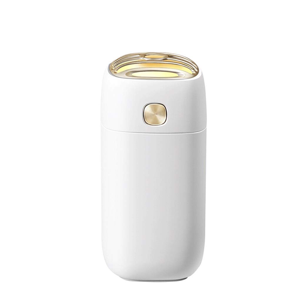 Nawilżacz przenośny nawilżacz 260 ml, mini nawilżacz zimnej mgły z lampką nocną, osobisty nawilżacz USB automatycznie wyłączany, ultramiękki, 2 tryby natrysku, odpowiedni dla rodziny, dziecka, sypialni, biura