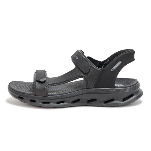 Image of Skechers mens Hands Free Slip-ins Go Walk Glide Step 2.0 Quarter Strap Sandal
