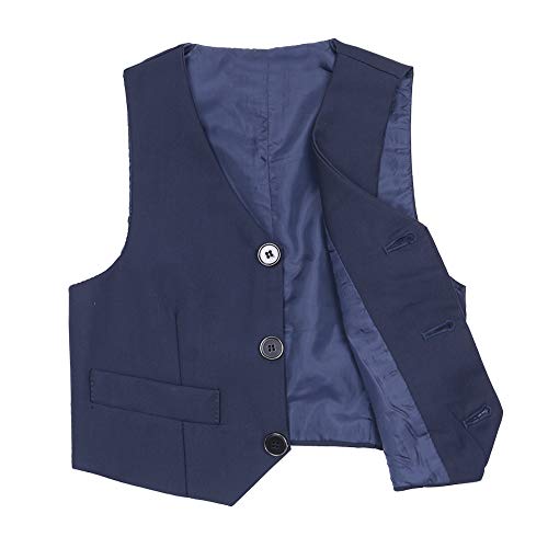 Kids Flower Boys Gentleman Waistcoat Pageant Wedding Formal Jacket Outerwear Classic Outfits3