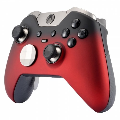 Soft Touch Shadow Red Xbox One Elite Rapid Fire Custom Modded Controller 40 Mods for All Major Shooter Games, Auto Aim, Quick Scope, Auto Run, Sniper Breath, Jump Shot, Active Reload & More