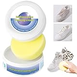 Weisse Schuhe Reinigungs Creme, Sneaker Reiniger Fleckentfernungscreme, White Shoe Cleaning Cream, Multifunktionale Schuhe Reinigungs für alle Oberflächen