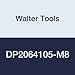 Walter Tools DP2064105-M8 Protodyn HSS Machine Thread Former, TIN Finish, 8 mm Shank Diameter, 1.25 mm Thread Length, 18 mm Cutting Length, 90 mm Overall Length, M8 Cutting Diameter