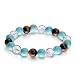 Triple Stone Ultimate Student Bracelet – Studying, Mental Focus and Memory – Turquoise – Crystal Quartz – Tiger Eye – Bracelet for Student – Focus Bracelet - Gemstone Beaded Stretch Bracelet (10mm)