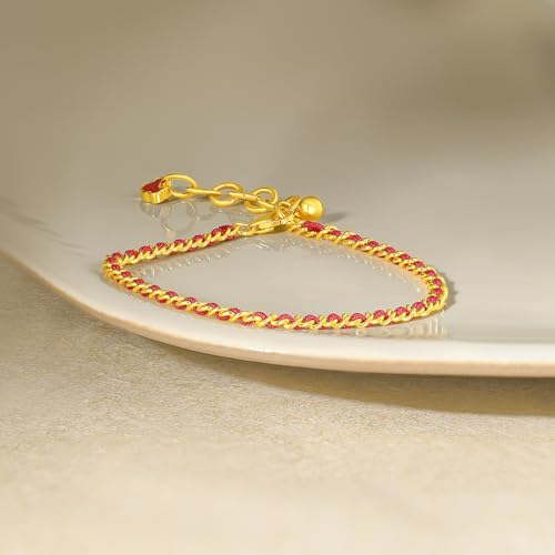 Sterling Silver Bracelets Gourd (Wulu) Chain Bracelet Ruyi Blessing Link Bracelet Dainty Jewelry for Women Her Anniversary Birthday 6.3-7.5Inch/16+3cm3