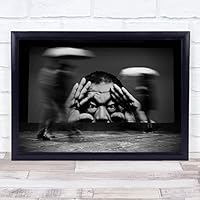Fingerprint Designs Eyes Street Long Exposure Umbrella Poster Big Brother Wall Art Print