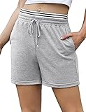 Wayleb Pantalones Cortos de Deporte Mujer Pantalon Corto Chandal de Verano para Mujer Casual Deportivos Shorts para Correr Yoga Fitness Gimnasio