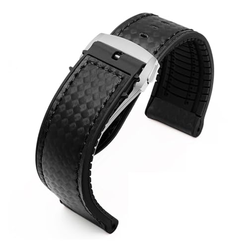[ISIATUGQ] IK V[}X^[ Xs[h}X^[ 007 eB\ 1853 rA hXgbv 20 22mm U[ANZT[Ή VRuXbg voh(Black-silver Z,20mm)