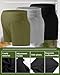 Oakgarden 3 Pack Women's Maternity Shorts Over Belly Pregnancy Shorts Comfy Lounge Pajama Workout Maternity Clothes(Army Green, Light Gray, Black,X-Large)