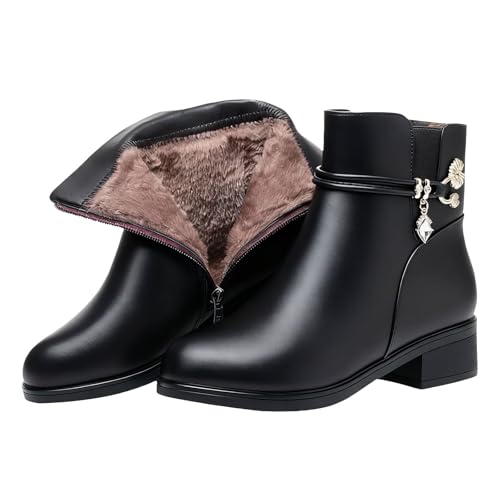 Bottes talon compensé femme avec zip pour marcher sans fatigue tout l'hiver