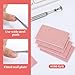 Pre-Treatment Cuticle Pusher, Dual Ended Nail Cuticle Remover with 50 Pcs 180 Grit Sandpaper Sheets Pre Polishing Sandpaper Pre-Treatment Cuticle Nail Tool Manicure Kit for Salon & Home Use