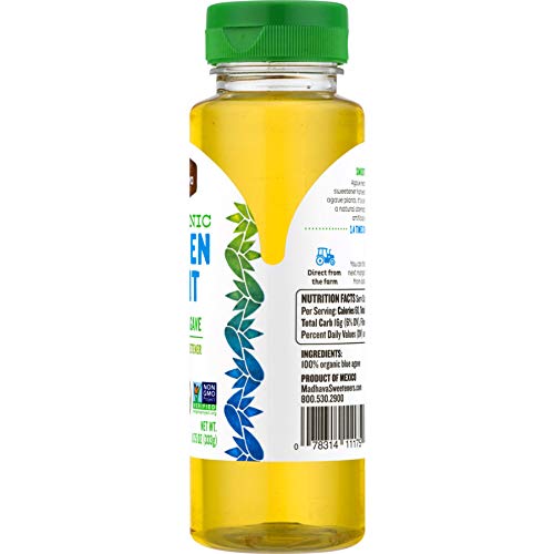 Madhava Organic, Agave Nectar - Light, Botellas 11.75 oz (Pack de 12) miniatura 2