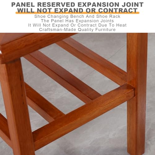 Solution de rangement de couloir compacte avec banc en bois - 7