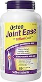 Webber Naturals Osteo Joint Ease with InflamEase, Glucosamine, Chondroitin, and MSM, 80 Caplets, Helps Ease Joint Pain Associated with Osteoarthritis