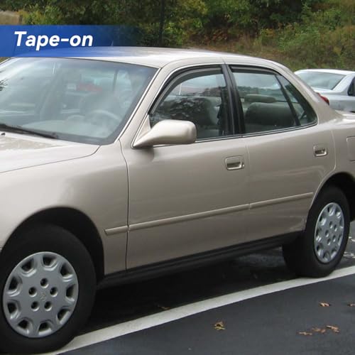 Image of Window Visors Rain Guards Shield for 1992-1996 Toyota Camry, Out-Channel Window Vent Wind Deflectors Visors Shades for 92-96 Camry